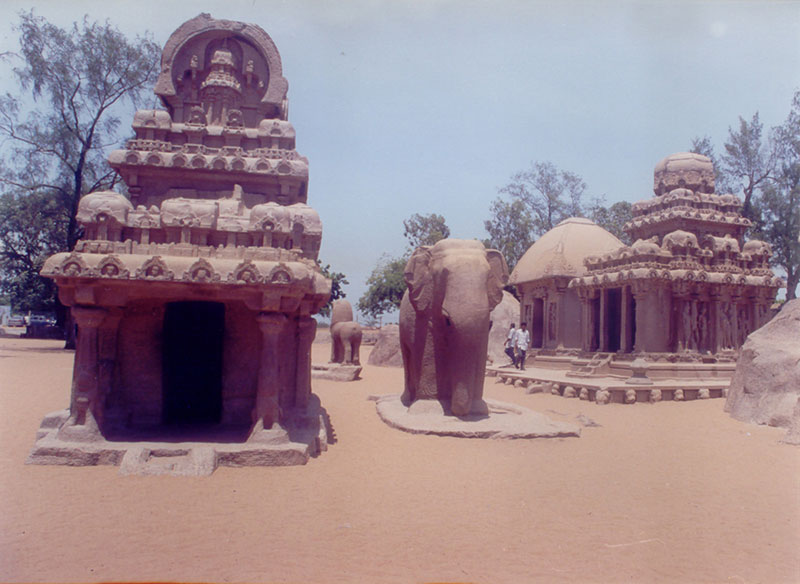 Rock mural of elephant in Mahabalipuram, Chennai, India